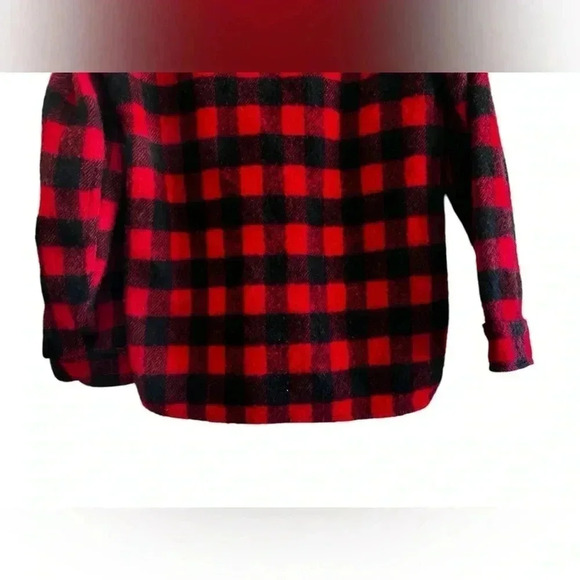 VTG Woolrich Buffalo Plaid Wool Mackinaw Cruiser Hunting Jacket Sz 18 - Picture 7 of 14